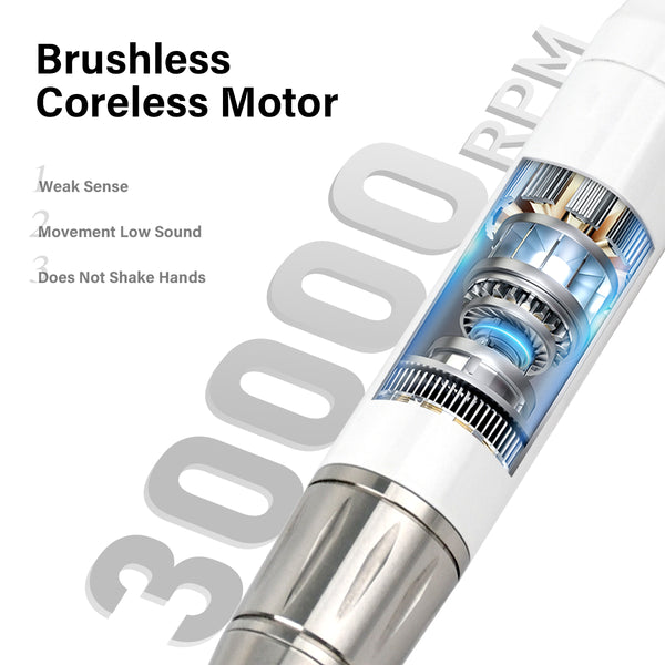 [OEM/ODM] 30000 RPM Rechargeable Electric  Nail Drill with Brushless Coreless Motor