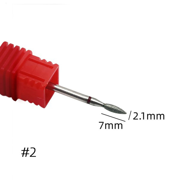 2.35mm General Emery Metal Nail Drill Bits for Manicure Preprocessing