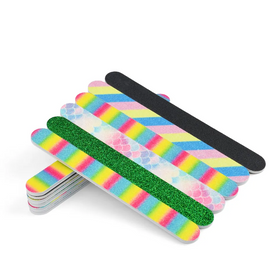 [OEM/ODM] Customized Individual Package Multi-color Rectangular Emery Board for Nail