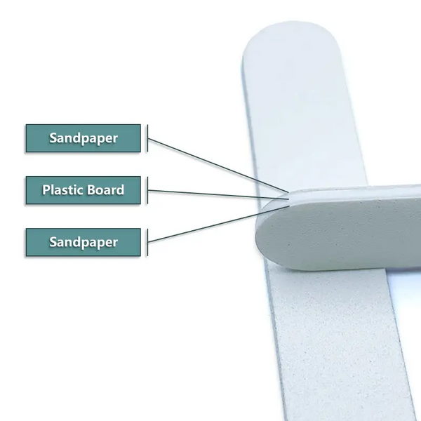 [OEM/ODM] Индивидуальная однотонная мини-пилочка для ногтей двойного размера для маникюрного салона