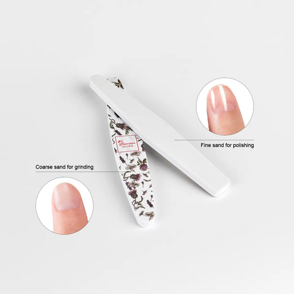 [OEM/ODM] Индивидуальная буферная пилка для ногтей с губкой и цветочной печатью