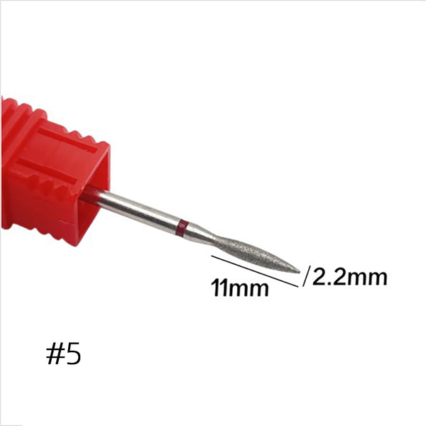 2.35mm General Emery Metal Nail Drill Bits for Manicure Preprocessing