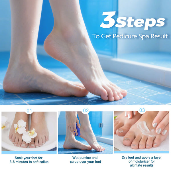 FOOTNICE 80-Pack Heavy Duty Coarse Grit Foot Scrubbers - Single-Use Exfoliating Pads For Cracked Heels, & Dead Skin Removal | Salon-Grade Results, Hygienic & Convenient (USA Stock)