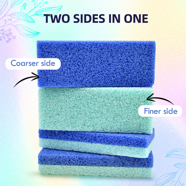 FOOTNICE 12-Pack Family Foot Care Kit, Professional Reusable Callus Remover Pumice Stones for Cracked Heels & Dead Skin, Hygienic Double Sided Pedicure Tool (USA Ships Today）