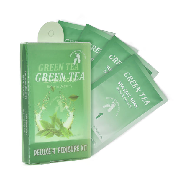 [Pedi in a Box] Deluxe 4 Step Relax & Detoxify Pedicure Spa Foot Peeling Skin Care Sets