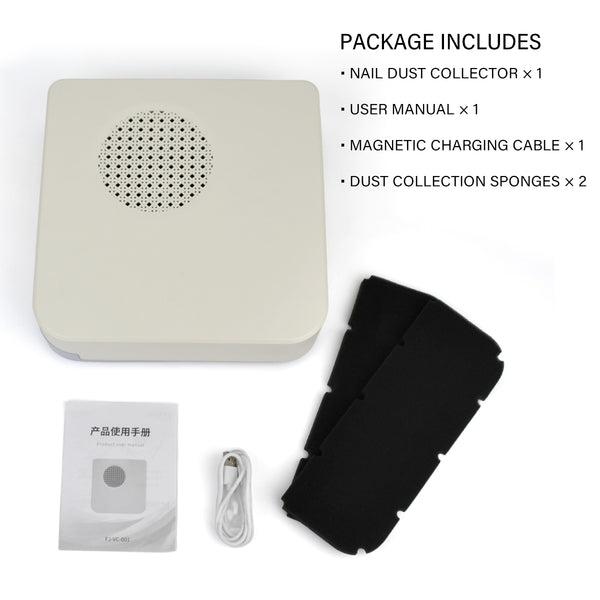 [OEM/ODM] 3000 RPM Professional Waterproof Nail Dust Collector Low Noise Powerful Cordless and Washable for Salon & Home
