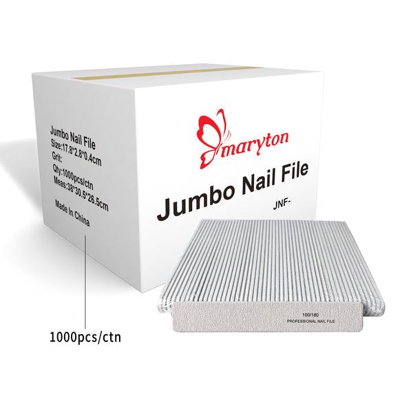 (1000 шт./коробка) Многоразовая двусторонняя пилочка для ногтей Zebra Professional Jumbo Маникюрный инструмент для ногтей