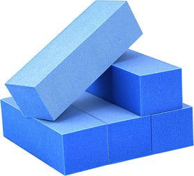 (5 шт.) синие 3 способа 180/240 мелкая зернистость профессиональные салонные полировочные блоки для ногтей